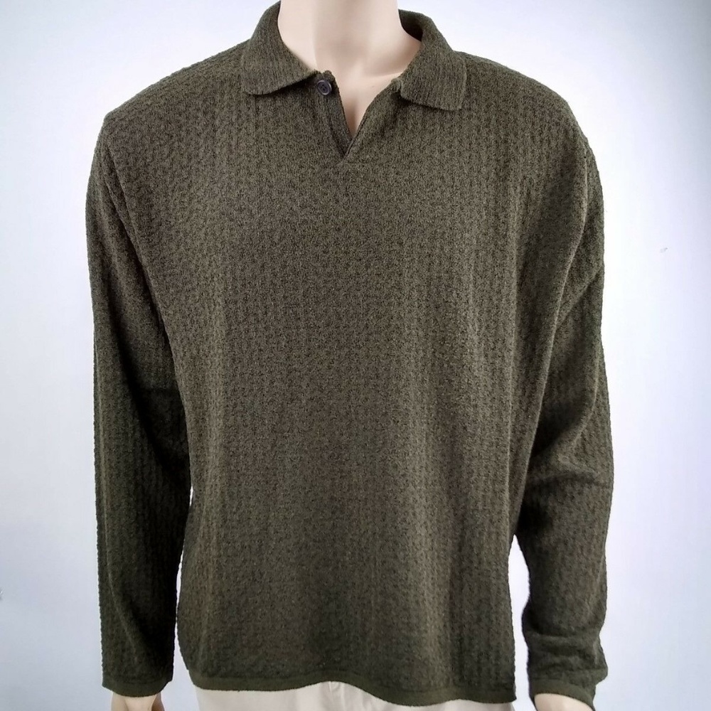 Andrew Fezza Green Long Sleeve Shirt Size Large